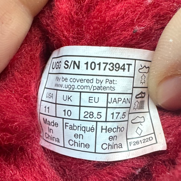 UGG Red Bow Suede Boots - Picture 6 of 6